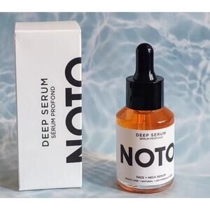 NIB! NOTO Deep Serum Face + Neck Serum 1 oz. 30 mL Natural Multi Use Full Size